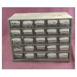 Plastic organizer with contents