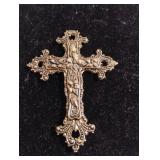 Antique gold cross