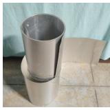 Aluminum 20" tall. Partial roll cut