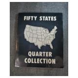 Fifty states quarter collectio book incomplete