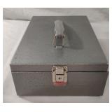 Metal lock box. No key