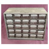 Plastic organizer with contents