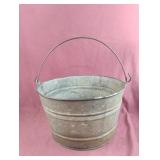 Galvanized bucket with handle