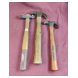 Ball peen hammer and 2 hammers