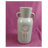 Floral ceramic vase