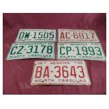 2002-2005 NC Commercial license plates
