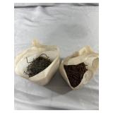 Lot of Fence Staples and Hooks