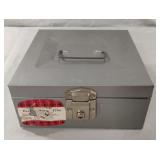 Porta check-file metal box with key