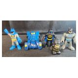 Batman figures and batmobile
