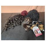 Faux hair, wig, hair pieces