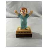"I Love You This Much" Vintage Music Box - Plastic
