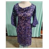 Marina size 6 purple evening cocktail dress