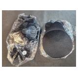 Two pair black adhesive, reusable, strapless