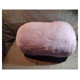 Round plush purple pillow 16" long