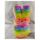 Peeps Plush Neon Rainbow Bunny 15" Stuffed Animal