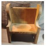 Doll wood bench 9 x 11 x 5