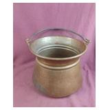 Copper pot with handle
