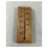 Taylor Wooden Mercury Thermometer Vintage