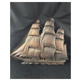 Ship wall hanging 26"x21"
