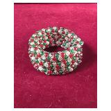 Beaded Christmas bracelet