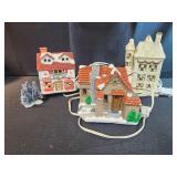 Ceramic light up christmas houses