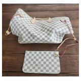 Imitation LV never full tote bag purse and small