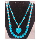 925 silver turquoise and silver necklace.