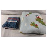 Christmas throw and a scarf