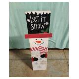 Let It Snow wood sign 31 x 8