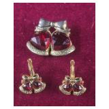 Bells Brooch/Pendant and Matching earrings