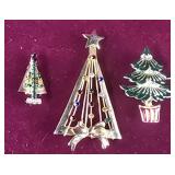 3 Christmas Brooches