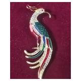 Peacock Brooch