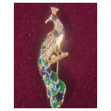 Peacock Brooch