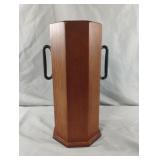 Wood double handle umbrella stand