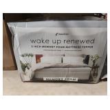 Wake up renewed 3 inch memory foam mattress