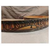 Country Music leather belt with Alumaline 4108