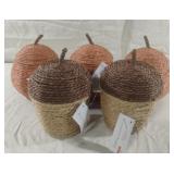 Decorative baskets. Set of 5