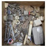 Contents of drawer large bolts, mirror, parts