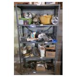 36x67x16 metal shelving 5 teir unit WITHOUT
