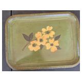 13.75x10.5 handpainted vintage tray