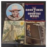 Vintage country music albums records, gebe autry,
