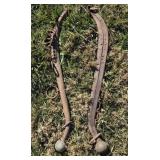 vintage  horse harness hames,