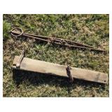 2 Vintage Single tree swingle bar