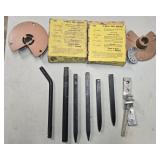 Revolving Shelf Brackets, Steel Spikes & more