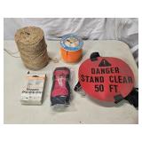 Chainsaw Chain, Twine, Weedeater Line, Tool Bag