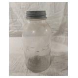 Vintage Atlas String Shoulder Mason jar with zinc