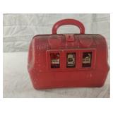 Vintage plastic toy is a "Little Play Nurse" bag