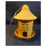 Hermitage Pottery Terra Cotta hanging bird feeder