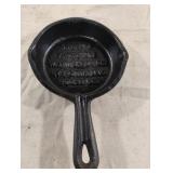 Vintage Burgess Furniture iron skillet
