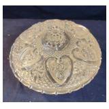 Vintage KIG Malaysia Candy Dish with lid-Rose